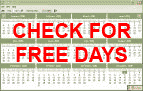 Check for free and reserved days in our apartments in Stanici